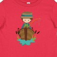 thumbnail image 4 of Inktastic Fishing Boy, Fisherman, Fishing Rod, Brown Hair Boys Baby T-Shirt, 4 of 5
