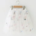 thumbnail image 4 of SonxaHe Toddler Girl's Skirt Stylish Floral Embroidery Tulle Skirt Kids Holiday Party Princess Ballet Skirts White,Sized 3-4, 4 of 4