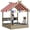 Grey, variant on Outsunny Outdoor Sandbox with Cover for 3-7 Years Old, Backyard, Grey