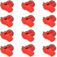 thumbnail image 1 of 12-pack Coach Referee Sports Plastic Whistle With Lanyard Set (red), 1 of 5