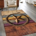thumbnail image 2 of Retro Star Washable Area Rug 3x5 111 Rope Old Mottled Colorful Wood Wall Abstract Low-Profile Large Area Rugs with Non Slip Backing Indoor Floor Carpet for Entrance Living Room Bedroom Home Office, 2 of 9