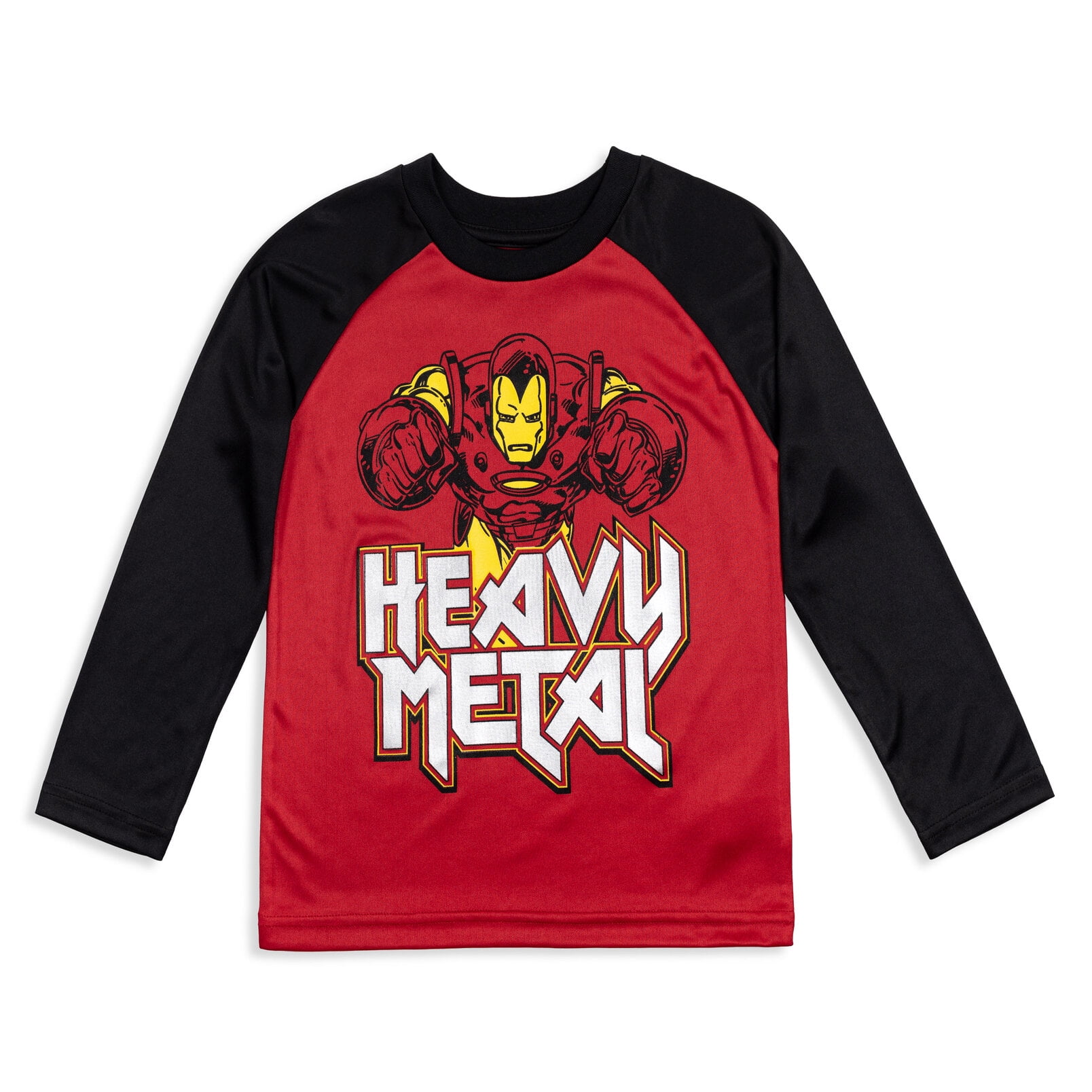 Marvel Avengers Spider-Man Iron Man Captain America Little Boys 4 Pack Athletic Long Sleeve T-Shirts Little Kid to Big Kid