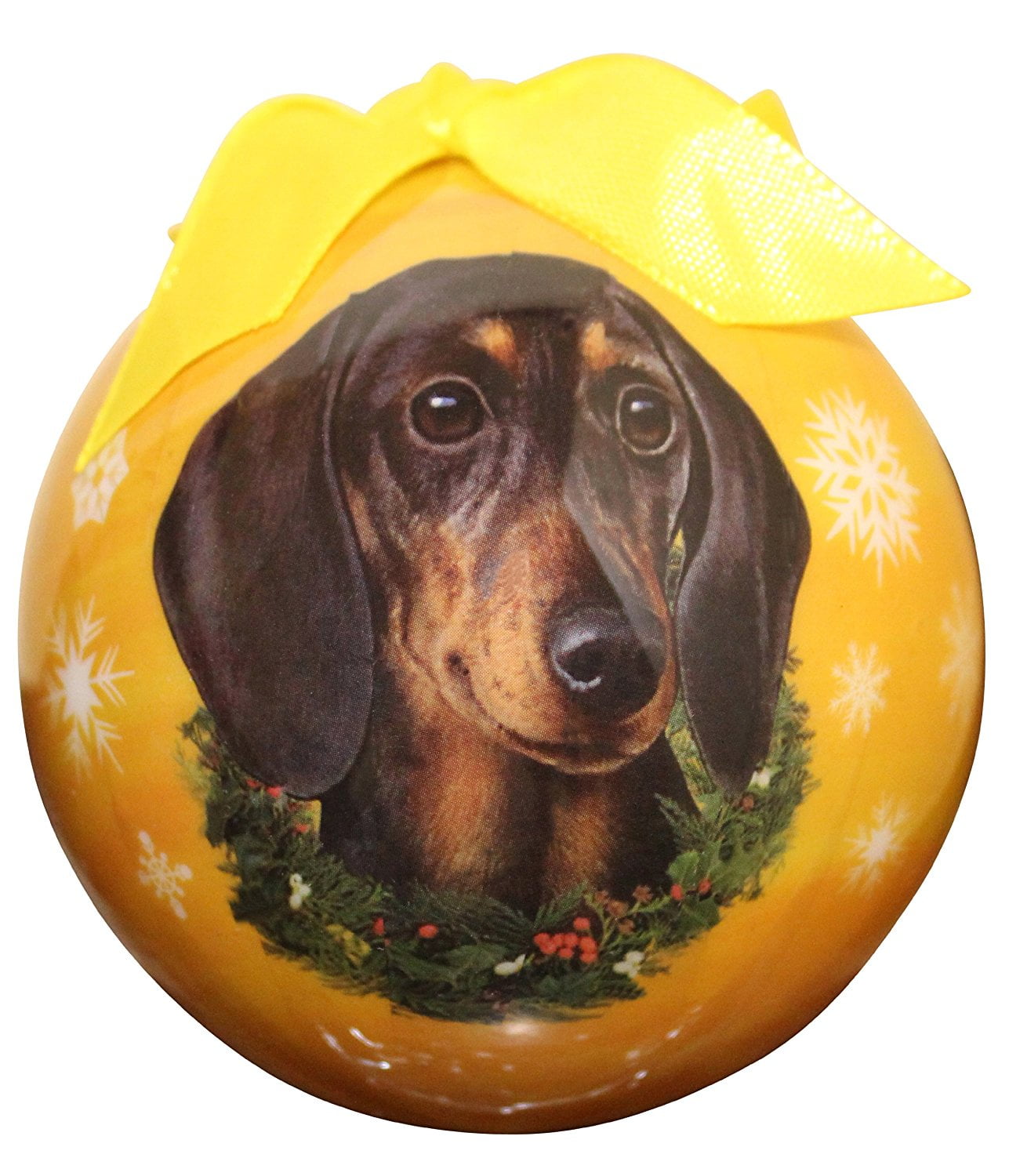New E&S Pets Holiday Christmas Ornament Ball Shatterproof White Poodle Dog 