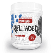 5% Nutrition Rich Piana Reloaded PreWorkout Supplement with Choline,HydroPrime Glycerol, Nitrosigine (Blue Raspberry)