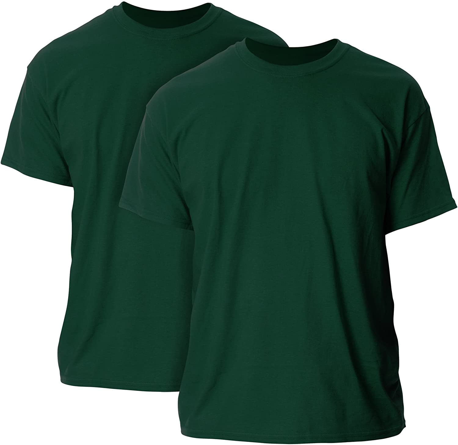 Gildan Mens Ultra Cotton Adult T Shirt 2 Pack Forest Green 2x Large