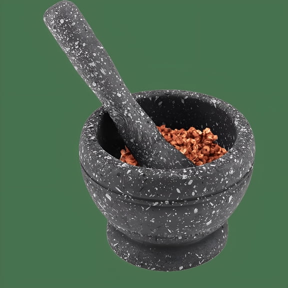 ACDANC 2026 New Marbleized Food Safe Mortar and Pestle – Herb & Spice Grinder Bowl for Guacamole,Salsa,And Cooking Pestle and Mortar for Kitchen, Cooking, Prep, Herbs, Spices