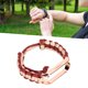 thumbnail image 4 of Pulsera Con Cordón De Paraguas, Correa De Muñeca Con Cordón De Paraguas, Cómoda De Usar, Impermeable Ajustable Para Reloj Mi Band 6/5 NFC Cergrey oro rojo, 4 of 8