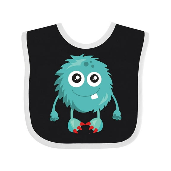 Inktastic Furry Monster, Blue Monster, Cute Monster, Silly Boys or Girls Baby Bib