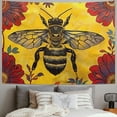 thumbnail image 2 of Shiartex Hornet Kids Tapestry,Bee Rustic Farmhouse Wall Tapestries,Girls Boys Adults Bedroom Decor,Watercolor Flowers Boho Exotic Wall Hanging,Colorful Retro Home Wall Decor Painting, 2 of 6