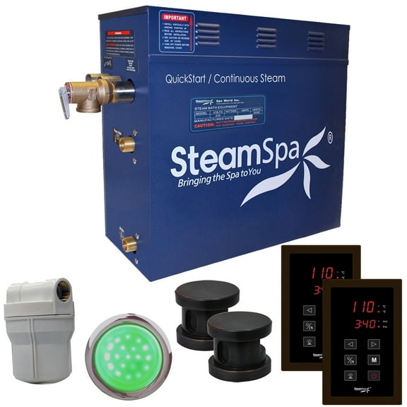 SteamSpa  Royal 10.5 KW QuickStart Steam Bath Generator Package in Oil Rubbed Bronze