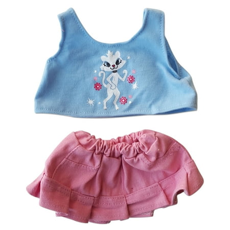 Own Kitty - Flip Skirt with Pretty Kitty Top Fits Most 14