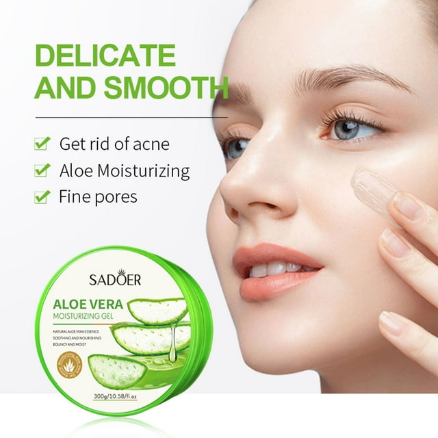 Puntoco Gel hidratante de aloe - Gel hidratante fresco de aloe no graso 300 g