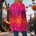 thumbnail image 4 of Towmus Halloween Cardigan For Women Fashion Cute Pumpkin Print Cardigans Sweaters Casual Open Front Long Sleeve Coats With Pockets, 4 of 6