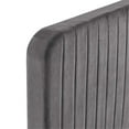 thumbnail image 3 of Pemberly Row Channel Tufted Performance Velvet Twin Platform Bed in Gray, 3 of 8
