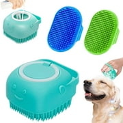 3PCS Dog Bath Brush Dog Shampoo brush Dog Scrubber for Bath Pet Supplies Dog Bathing Brush Scrubber Dog Shower/Grooming/Washing Brush with Adjustable Ring Handle for Short & Long Haired Dogs/Cats