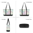 thumbnail image 6 of FORMRS Canvas Laptop Tote Bag for Women with 15.6" Computer Compartments Shoulder Handbag, Purple Geometric, 6 of 7