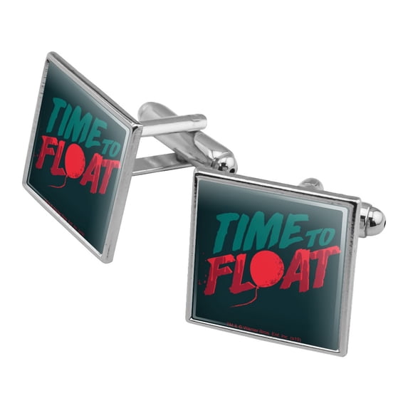 IT:Chapter 2 Time to Float Square Cufflink Set - Silver or Gold