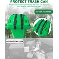 thumbnail image 4 of 2 Pack Adjustable Trash Can Lid Lock Strap with Double Claw Hooks, Universal Fit for 32–96 Gallon Outdoor Garbage Bins, Wind Resistant Lid Secure Strap, 4 of 8