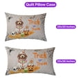 thumbnail image 5 of Trick or Treat Dachshund Funny Mummy Cosplay Pumpkin Candy Basket Quilt Pillowcase Wiener Dog Lover Gifts Idea Throw Pillow Cover Bed Home Decor - 12016, 5 of 5