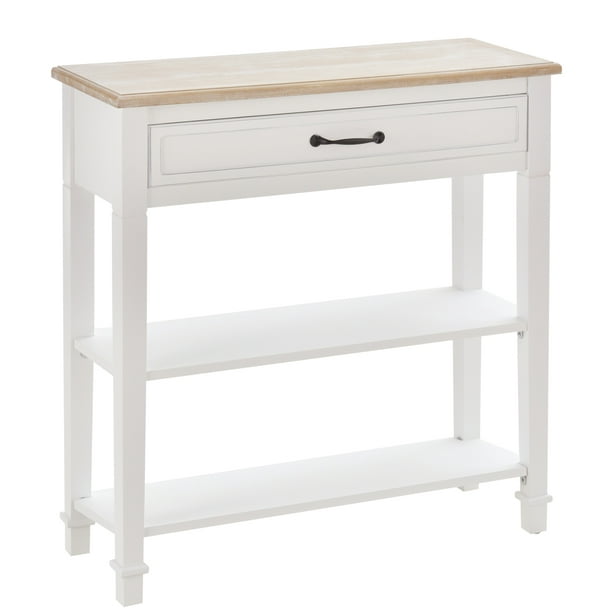 Homcom Modern Style Sofa Console Entry, Large White Console Table With Drawers