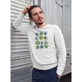 thumbnail image 2 of Sea Urchin Assortment I. Sweatshirt Men -June Erica Vess Designs, Male x-Large, 2 of 4