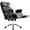 Black, variant on JOINSUN Ergonomic Executive Home Office Chair with Footrest, Lumbar Support & Swivel Function, Big and Tall Design, Brown