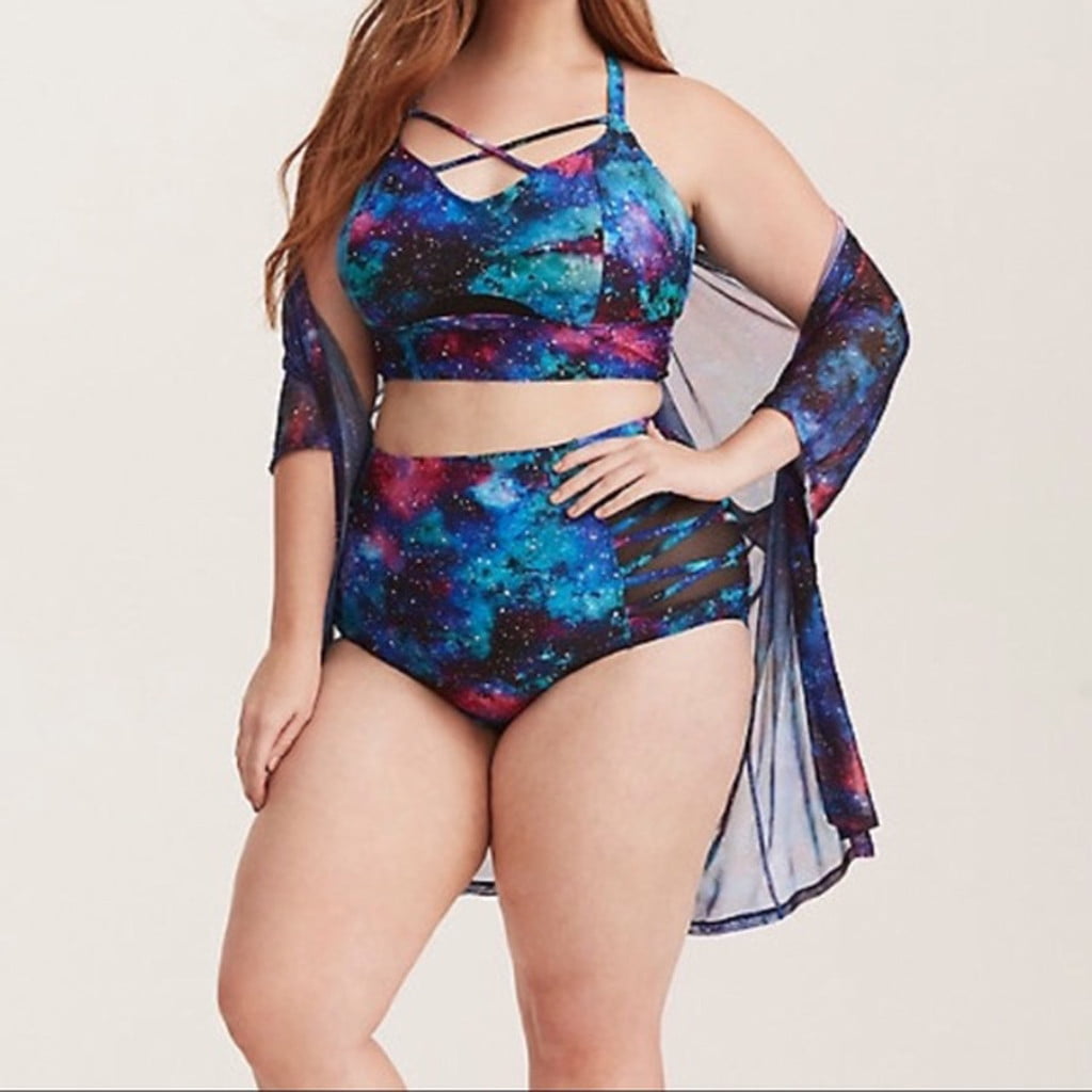 walmart plus size swimwear clearance