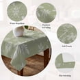thumbnail image 5 of Sage Green Snowflake Christmas Table Cloth Waterproof Tablecloths, Winter Xmas Snowflakes Tablecloth Dining Table Cover for Kitchen Party Tabletop Outdoor, Rectangle Tablecloth 60x102 Inch, 5 of 9