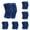 Blue 6PCS, variant on 2 Pcs Protective Knee Brace Support Sleeves Adjustable Elastic Muscle Sports Stretchy Knee Protective Belt Brace Support Knee Sleeve Brace Guard Sport