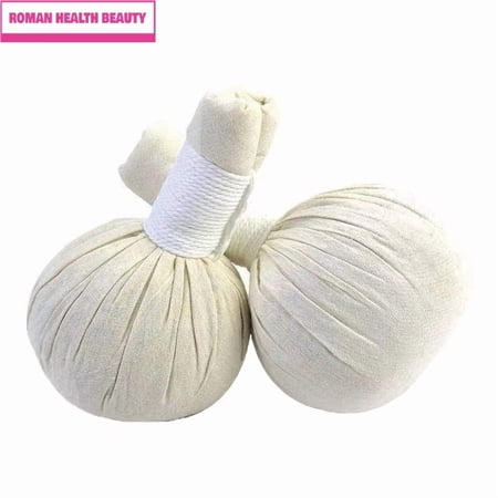 Thai Herbal Massage Ball – Warm Moxibustion Heat Therapy Ball for Body Massage, Facial Spa & Relaxation, Reusable 200g