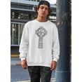 thumbnail image 2 of Ancient Celtic Cross Impression Sweatshirt Men -Image by Shutterstock, Male 3X-Large, 2 of 4