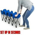 thumbnail image 3 of 6-Foot Portable Folding 4 Seat Bench, Black, 3 of 4