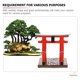 thumbnail image 2 of 2 piezas de artesanías de puerta Torii japonesas, mini decoraciones de puerta Torii, mini adornos de puerta Torii para casa, 2 of 5