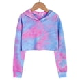 thumbnail image 4 of Vedolay Hoodies for Girl Kid Girl Tie Dye Hoodies Long Sleeve Crew Neck Pulllover Top,C 6-7 Years, 4 of 5