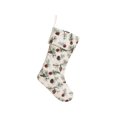 thumbnail image 5 of Feledorashia Christmas Stocking, Holiday Mantel Hanging Sock, Patterned Fabric Boot Shape with a Wide Cuff and Hanging Loop for Fireplace Stair Railing and Gift Display, Soft Reusable Seasonal Decor, 5 of 9