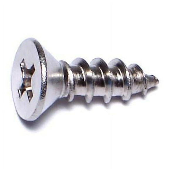 #10 x 5/8" 18-8 Stainless Steel Phillips Flat Head Sheet Metal Screws SMSFSS-202