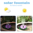 thumbnail image 3 of Solar Powered Water Fountain Outdoor, Solar Pond Fountain, 6 in Lotus Design, 6 Heads, Solar Panel, Outdoor Garden Decor, 1 Set, Backyard Pond, Bird Bath, Yard Decorations Outdoor, 3 of 5