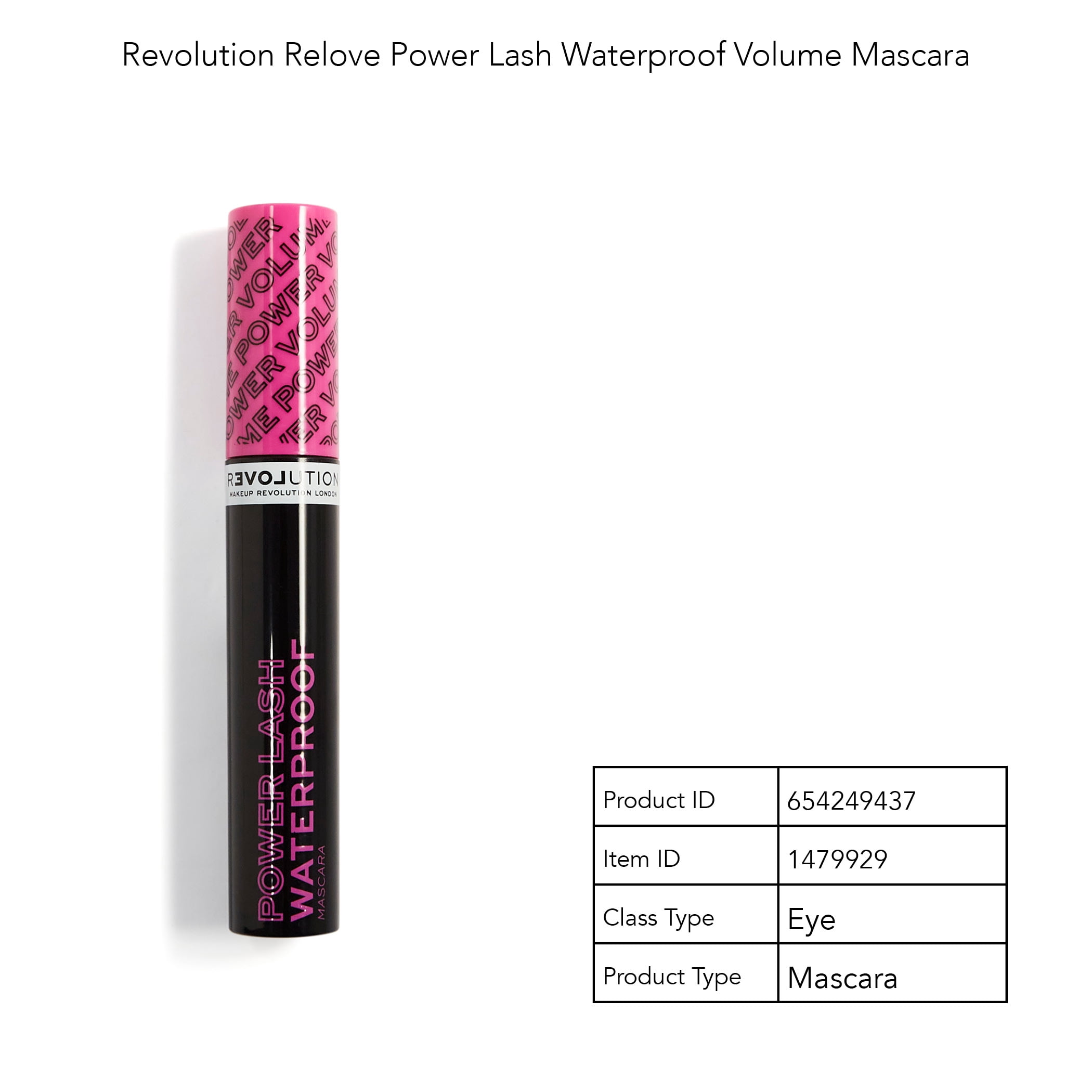 Relove by Revolution Power Lash Volume Waterproof Mascara