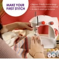 thumbnail image 3 of Virtu 48 PC Mini Portable Sewing Machine for Beginner, Kids Sewing Machine and Adults, Scarlet Red, 3 of 8