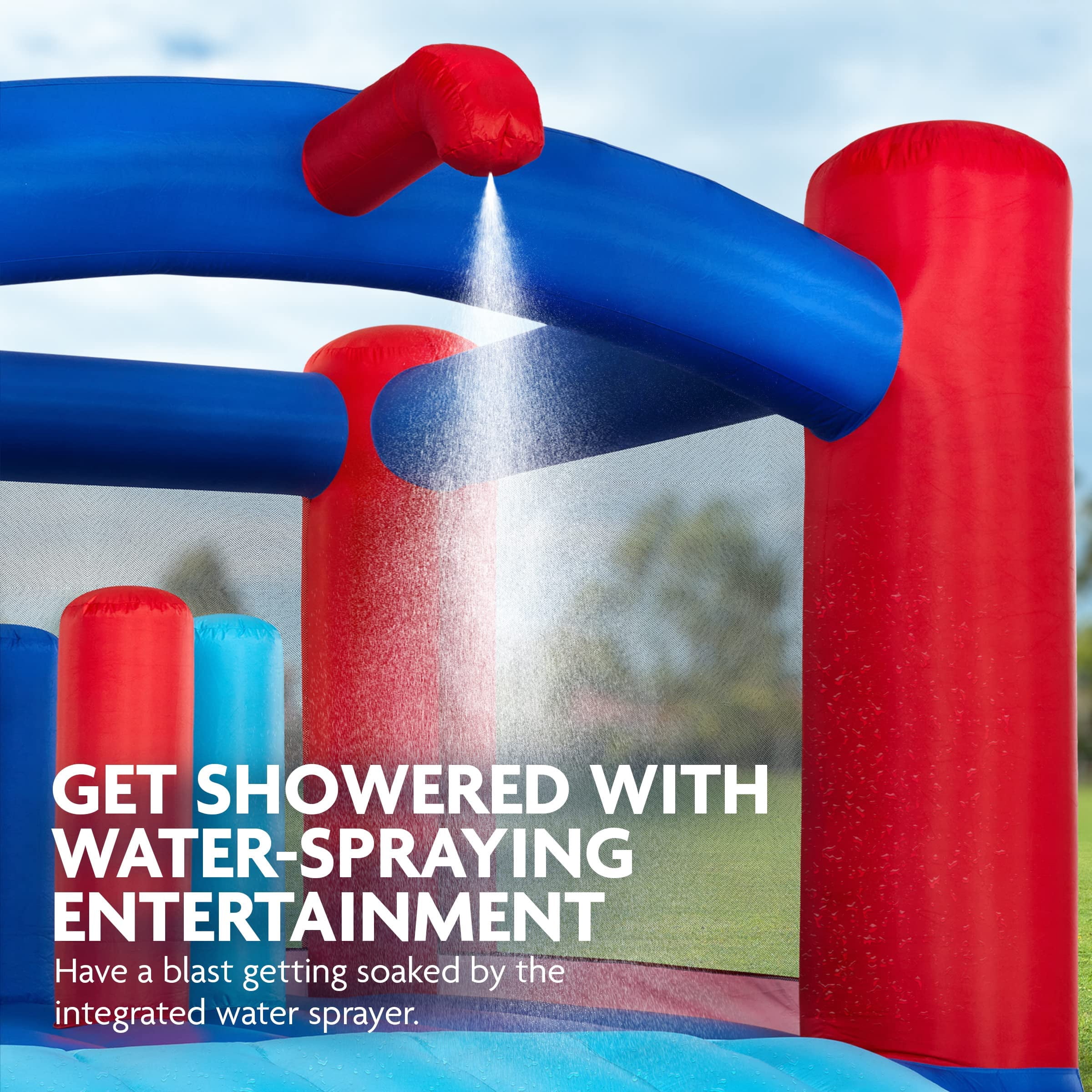 Sunny & Fun Inflatable Water Slide, Blow up Pool & Bounce House, Kids Water Park