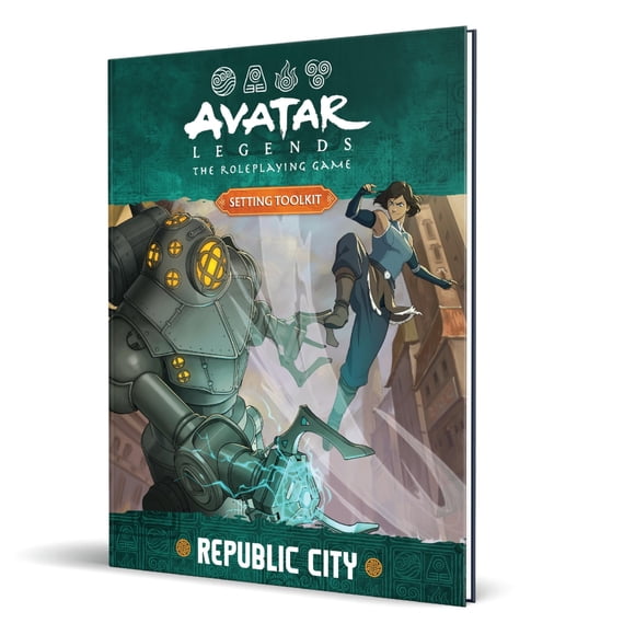 Magpie Games; Avatar Legends: The Roleplaying Game; Republic City - Hardcover Supplement Book New Playbooks And Legends Rated Everyone 3-6 Players 2-4 Hour Run Time