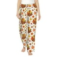 thumbnail image 2 of Lsque Thanksgiving With Turkey Print Women's Pajama Pants, Lounge Pant - Comfortable Home Wear,Elastic Waistband, Stylish Design-Medium, 2 of 9