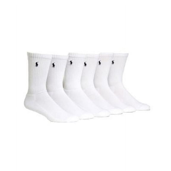 Polo Ralph Lauren Mens 6PK Embroidered Crew Socks