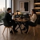 thumbnail image 3 of Sillas de Comedor Modernas con Asiento Acolchado de Diseño Minimalista Tipo Eames Pedestal - Sillas Ergonomicas Acojinadas con Estructura de Madera Ideales para Interior Set de 4 Piezas, 3 of 5