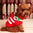 thumbnail image 2 of Ropa de Perro perfecl Jersey de punto con capucha Roja M, 2 of 6