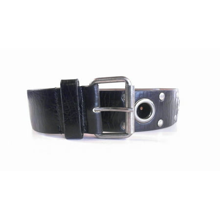 Designer Gromet Stud Distressed Unisex Womens size XL Casual Buckle Belt Black Classic Solid Fashion Accessories Sale