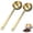 Gold-[2 Tbsp], variant on Bxaolu 2Pcs Coffee Scoop Spoon - 1 & 2 Tbsp Tablespoon 15/30ML 304 Stainless Steel Long Handle Measuring Spoons for Ground Coffee, Loose Tea and Powder, Silver