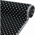 thumbnail image 1 of Tela de algodón con lunares blancos y negros de 1,09 yardas (157 cm) de ancho. Tela rectangular estampada con lunares de 2 mm. Ideal para manualidades y confección., 1 of 9