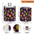 thumbnail image 5 of Yayeee 4 Pack Qtip Holder Bathroom Cotton Swab Canister with Lid Clear Dispenser Set, Galactic Candy, 5 of 6