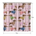thumbnail image 5 of Colorful Funny Dachshund Shower Curtain 72"x72" ,Bathroom Decorative Shower Curtains Set with 12 Hooks,Modern Waterproof Washable Shower Curtain, 5 of 6